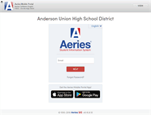 Tablet Screenshot of parents.auhsd.net